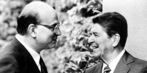 Craxi e Reagan